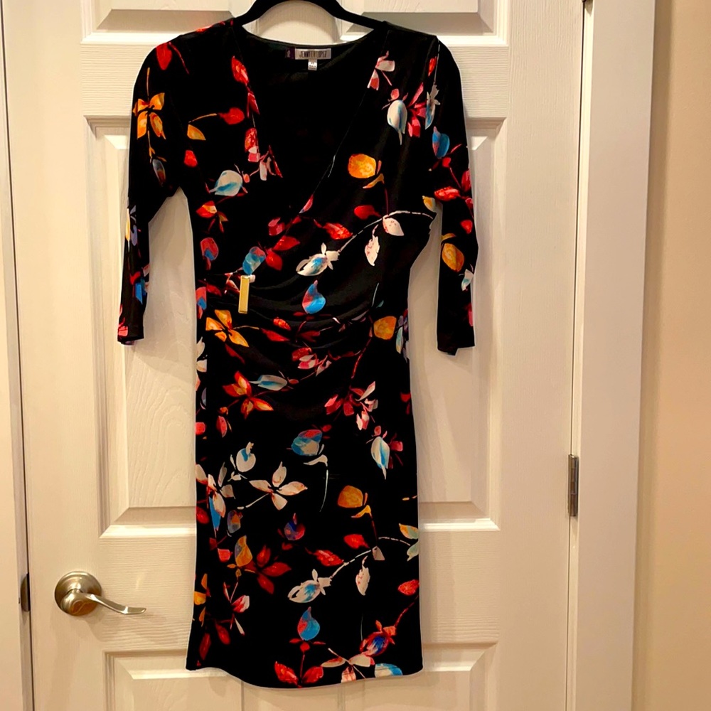 🟡 XS Floral Wrap Dress